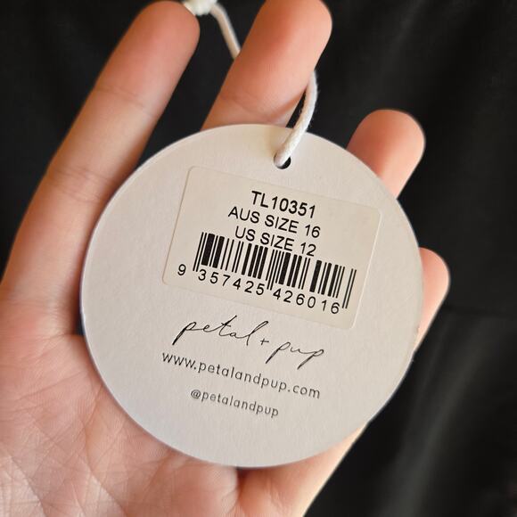 Petal & Pup Hyatt Dress NWT Black 12 Bodycon Midi Front Slit Tank Top Formal NYE - Picture 3 of 6